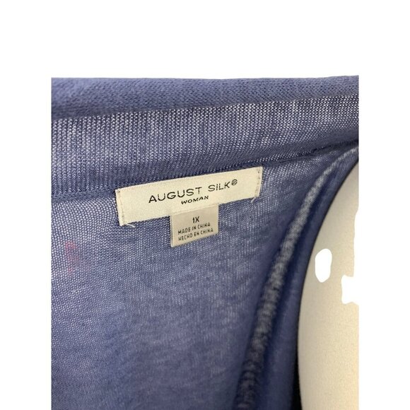 August Silk Womens Open Front Cardigan 1X - Picture 4 of 5